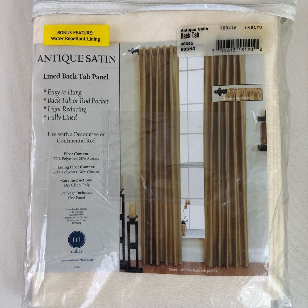 Miller Curtains Ivory 40x95